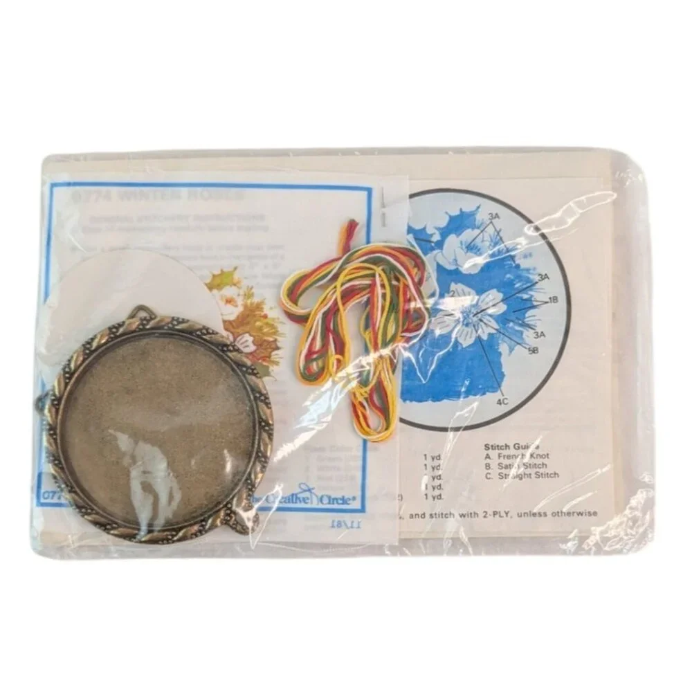Creative Circle Needlepoint Kit 224, 774, 826 Flowers Basketball Player Complete